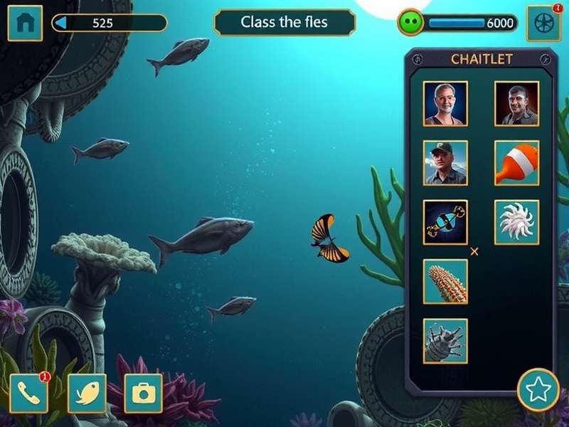 Marine Mysteries India gameplay screenshot showing underwater environment